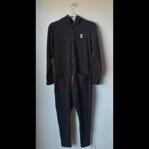 Onepiece Small Black Hooded Jumpsuit